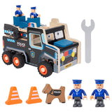Maxbell Assembly Police Car Screw Toy Sensory Toy for 3-6 Years Children Travel Home