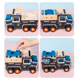 Maxbell Assembly Police Car Screw Toy Sensory Toy for 3-6 Years Children Travel Home