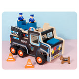 Maxbell Assembly Police Car Screw Toy Sensory Toy for 3-6 Years Children Travel Home