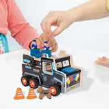Maxbell Assembly Police Car Screw Toy Sensory Toy for 3-6 Years Children Travel Home