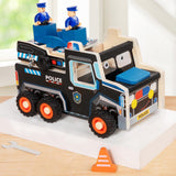 Maxbell Assembly Police Car Screw Toy Sensory Toy for 3-6 Years Children Travel Home