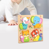Maxbell Cute Baby Puzzles Activity Toys with 4 Patterns for Boys Girls Baby Ages 3-5 Animal