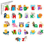 Maxbell Wooden Animal Alphabet Puzzle Preschool Paired Puzzle for Kindergarten Girls