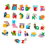 Maxbell Wooden Animal Alphabet Puzzle Preschool Paired Puzzle for Kindergarten Girls
