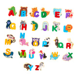Maxbell Wooden Animal Alphabet Puzzle Preschool Paired Puzzle for Kindergarten Girls