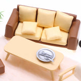 Maxbell Dollhouse Furniture Set Dolls House Playset Miniature Table Chair Floor Lamp