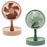 Maxbell Mini Fan Toy Festive Celebration Three Speed Wind Settings Folded Adjustable Brown