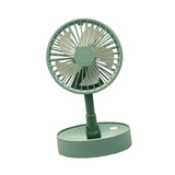 Maxbell Mini Fan Toy Festive Celebration Three Speed Wind Settings Folded Adjustable Green