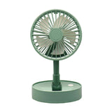 Maxbell Mini Fan Toy Festive Celebration Three Speed Wind Settings Folded Adjustable Green