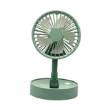 Maxbell Mini Fan Toy Festive Celebration Three Speed Wind Settings Folded Adjustable Green