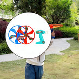 Maxbell Pull Cord Flying Disc Toy Portable Creative Funny for Family Girls Boys Kids