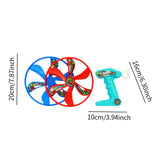 Maxbell Pull Cord Flying Disc Toy Portable Creative Funny for Family Girls Boys Kids