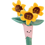 Maxbell Plush Flowers Doll Creative Flowers Toy for Anniversaries sunflower
