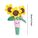 Maxbell Plush Flowers Doll Creative Flowers Toy for Anniversaries sunflower