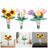 Maxbell Plush Flowers Doll Creative Flowers Toy for Anniversaries sunflower