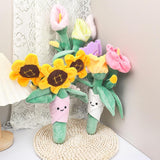 Maxbell Plush Flowers Doll Creative Flowers Toy for Anniversaries sunflower