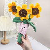 Maxbell Plush Flowers Doll Creative Flowers Toy for Anniversaries sunflower