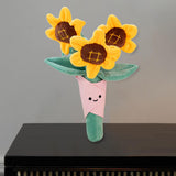 Maxbell Plush Flowers Doll Creative Flowers Toy for Anniversaries sunflower