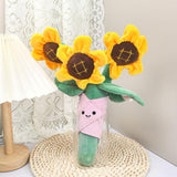 Maxbell Plush Flowers Doll Creative Flowers Toy for Anniversaries sunflower