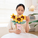 Maxbell Plush Flowers Doll Creative Flowers Toy for Anniversaries sunflower