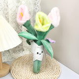 Maxbell Plush Flowers Doll Creative Flowers Toy for Anniversaries calla lily