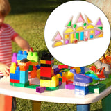 Maxbell 24Pcs Stacking Blocks Education Colorful Wood Rainbow Blocks for Boys Girls