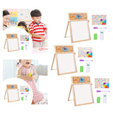 Maxbell Kids Art Easel Double Sided Educational Toy Writing Painting Sketch for Kids English