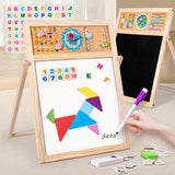 Maxbell Kids Art Easel Double Sided Educational Toy Writing Painting Sketch for Kids English