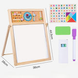 Maxbell Kids Art Easel Double Sided Educational Toy Writing Painting Sketch for Kids English