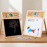Maxbell Kids Art Easel Double Sided Educational Toy Writing Painting Sketch for Kids English