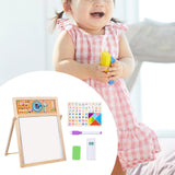 Maxbell Kids Art Easel Double Sided Educational Toy Writing Painting Sketch for Kids Arabic
