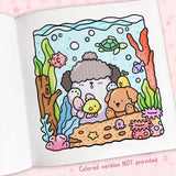 Maxbell Coloring Book 21x21cm for Friends, Family for Holiday Anniversaries Birthday