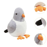 Maxbell Pigeon Plush Toy Collection Creative Ornament Stuffed Animal for Sofa Adults Grey
