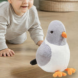 Maxbell Pigeon Plush Toy Collection Creative Ornament Stuffed Animal for Sofa Adults Grey