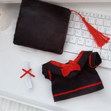 Maxbell Doll Graduation Cap and Gown DIY Detachable Outfit for Most 5-6.5 inch Dolls 3Pcs