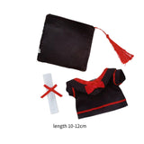 Maxbell Doll Graduation Cap and Gown DIY Detachable Outfit for Most 5-6.5 inch Dolls 3Pcs