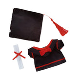 Maxbell Doll Graduation Cap and Gown DIY Detachable Outfit for Most 5-6.5 inch Dolls 3Pcs