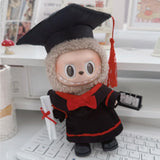 Maxbell Doll Graduation Cap and Gown DIY Detachable Outfit for Most 5-6.5 inch Dolls 3Pcs