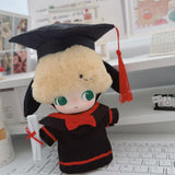 Maxbell Doll Graduation Cap and Gown DIY Detachable Outfit for Most 5-6.5 inch Dolls 4Pcs