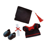 Maxbell Doll Graduation Cap and Gown DIY Detachable Outfit for Most 5-6.5 inch Dolls 4Pcs