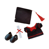 Maxbell Doll Graduation Cap and Gown DIY Detachable Outfit for Most 5-6.5 inch Dolls 4Pcs
