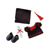Maxbell Doll Graduation Cap and Gown DIY Detachable Outfit for Most 5-6.5 inch Dolls 4Pcs