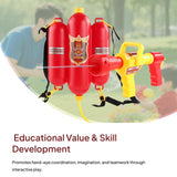 Maxbell Firefighter Water Sprayer Firefighter Backpack Water Toy for Pool Water Park