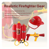 Maxbell Firefighter Water Spray Toy Set Children Playset for Pool Party Beach