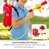 Maxbell Firefighter Water Spray Toy Set Children Playset for Pool Party Beach