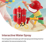 Maxbell Firefighter Water Spray Toy Set Children Playset for Pool Party Beach