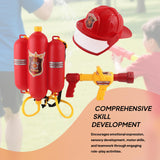 Maxbell Firefighter Water Spray Toy Set Children Playset for Pool Party Beach