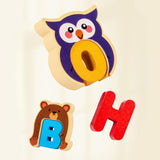 Maxbell Wooden Alphabet Puzzle Montessori Blocks Toys for Children Kindergarten Gift