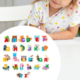 Maxbell Wooden Alphabet Puzzle Montessori Blocks Toys for Children Kindergarten Gift