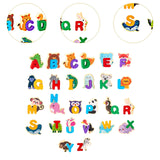 Maxbell Wooden Alphabet Puzzle Montessori Blocks Toys for Children Kindergarten Gift